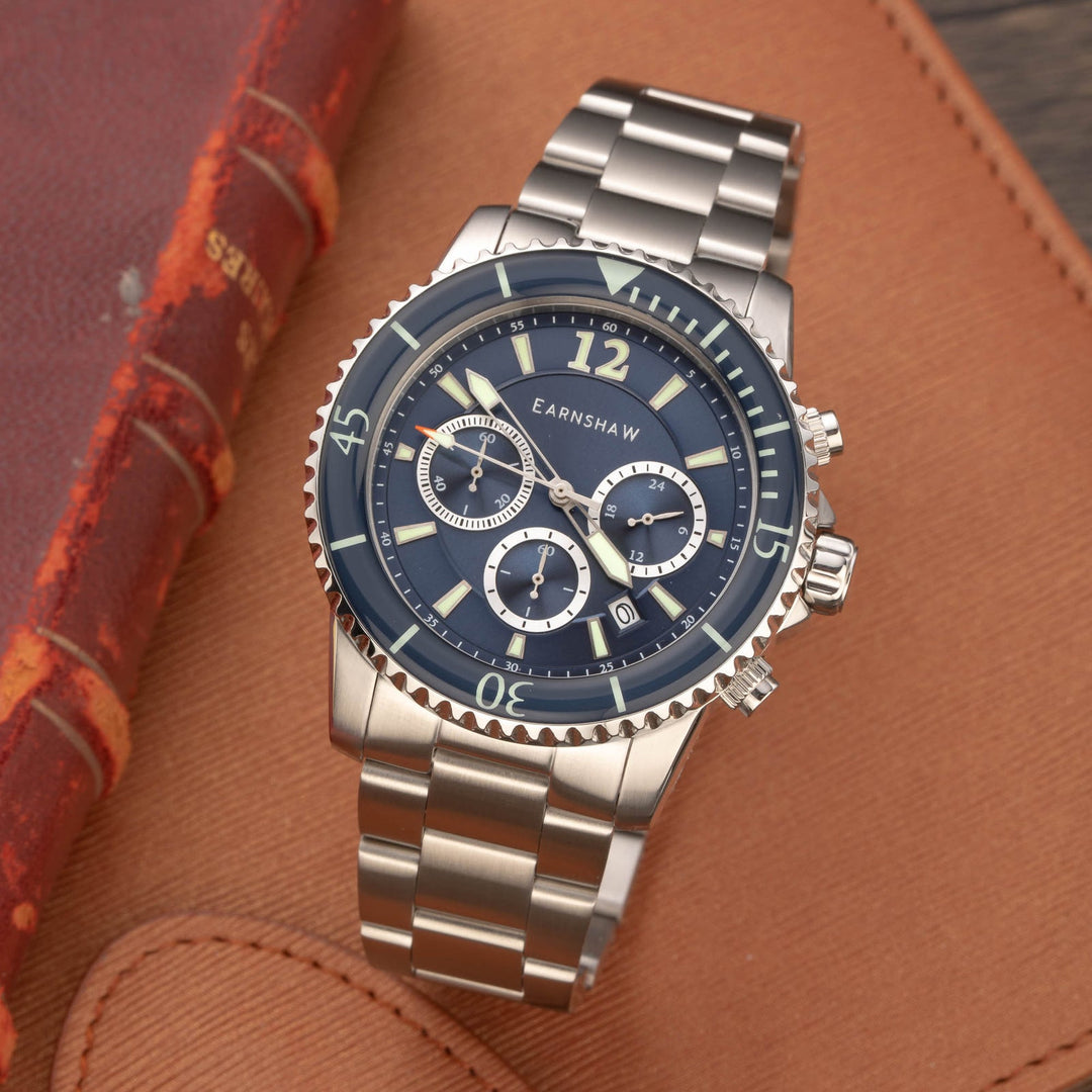 Earnshaw Duncan Chronograph Tidal Blue