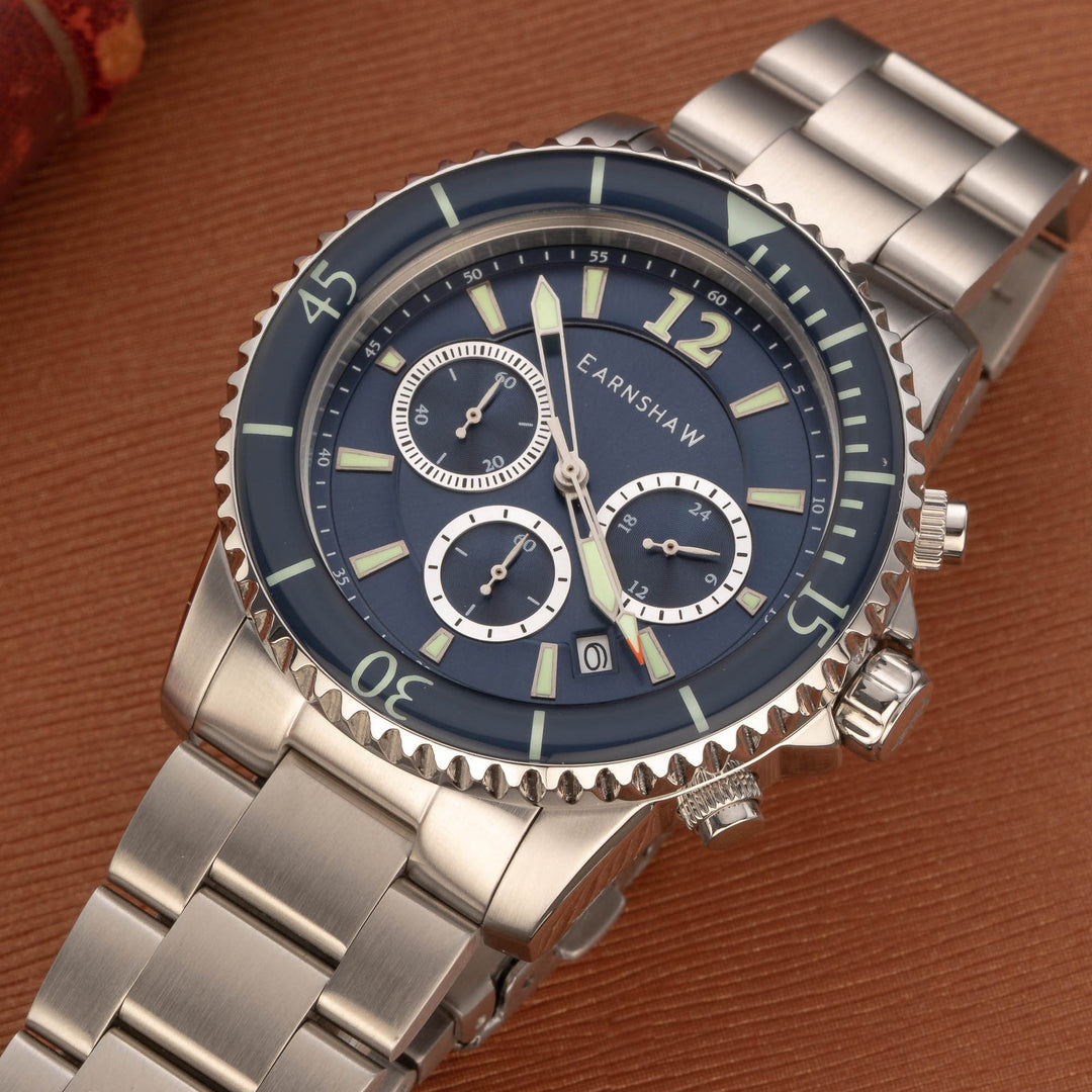 Earnshaw Duncan Chronograph Tidal Blue
