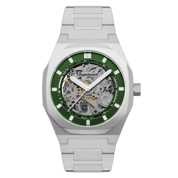 Earnshaw Drake Skeleton Automatic Emerald Green