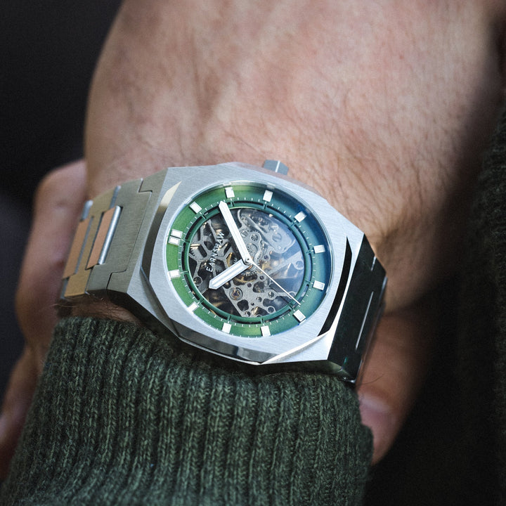 Earnshaw Drake Skeleton Automatic Emerald Green