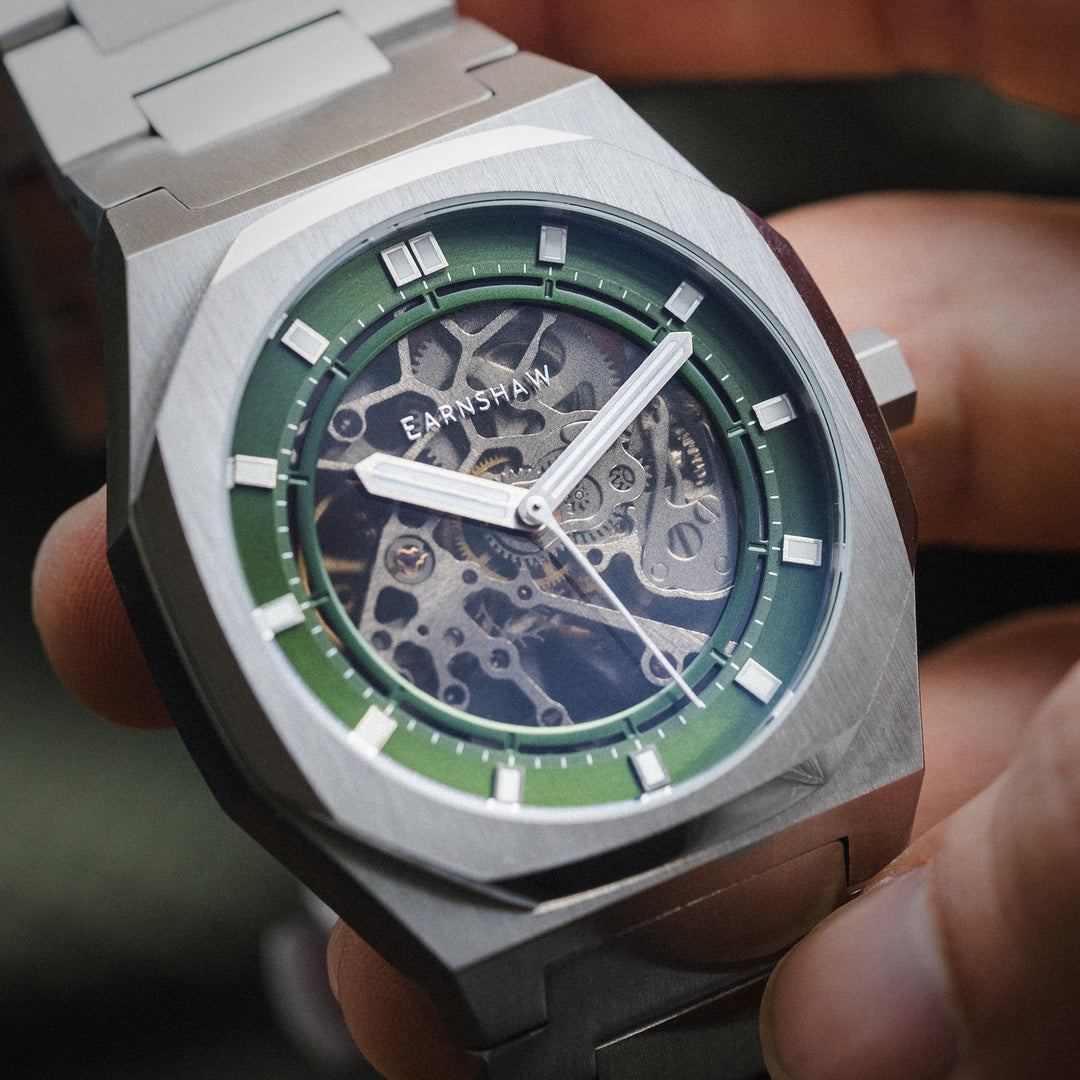 Earnshaw Drake Skeleton Automatic Emerald Green