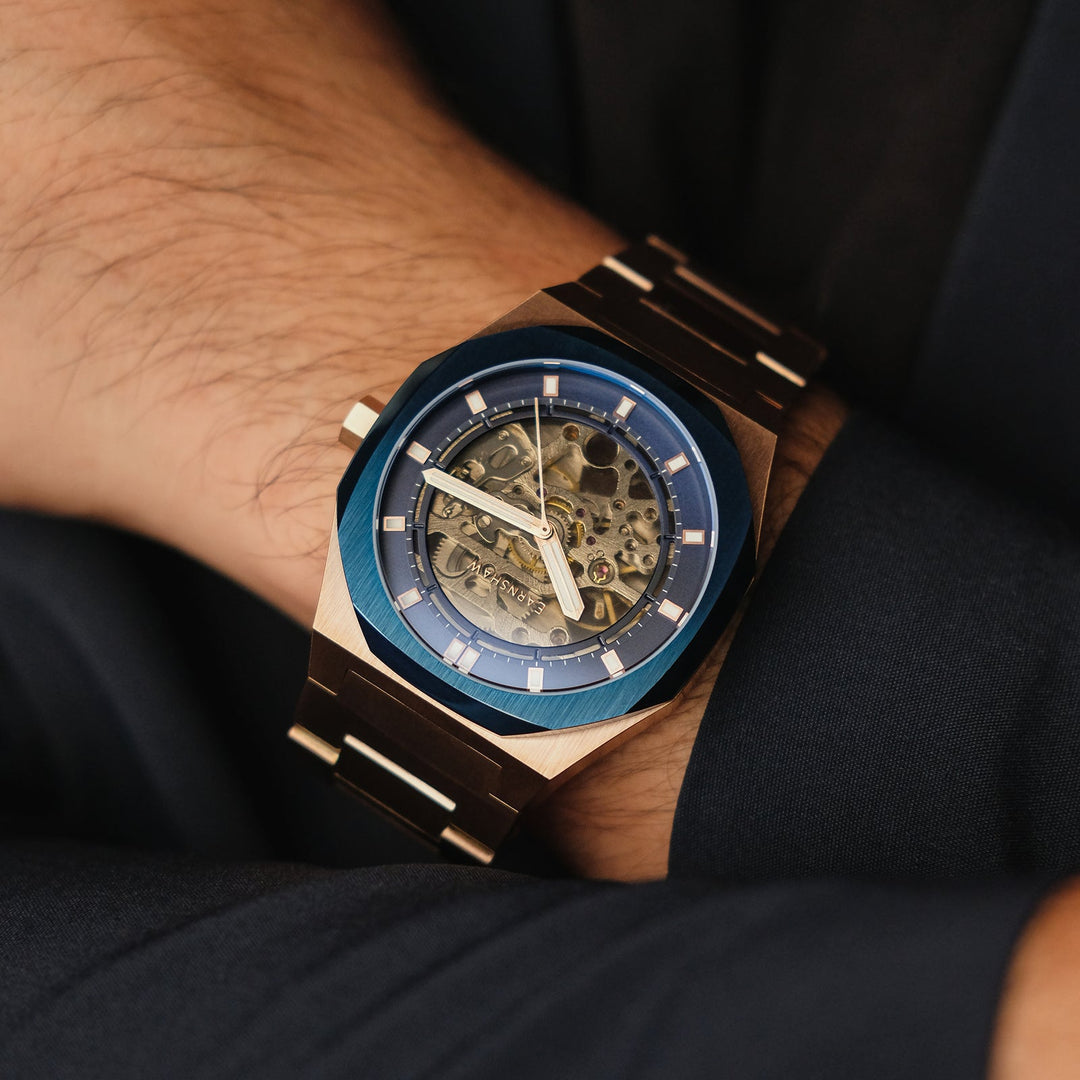 Earnshaw Drake Skeleton Automatic Royal Blue