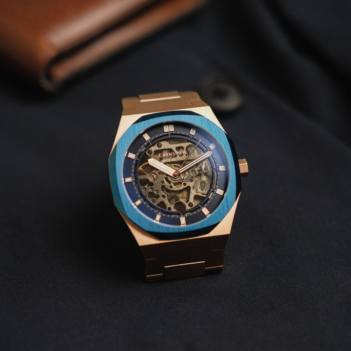 Earnshaw Drake Skeleton Automatic Royal Blue