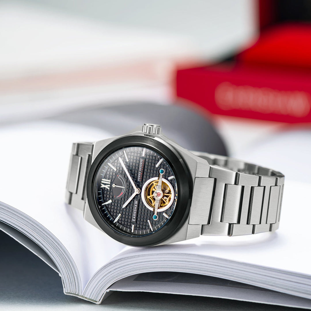 Earnshaw Blenkinsop Power Reserve Inky Grid