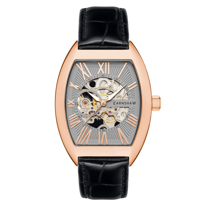Earnshaw Beauchamp Skeleton Automatic Grey Rose