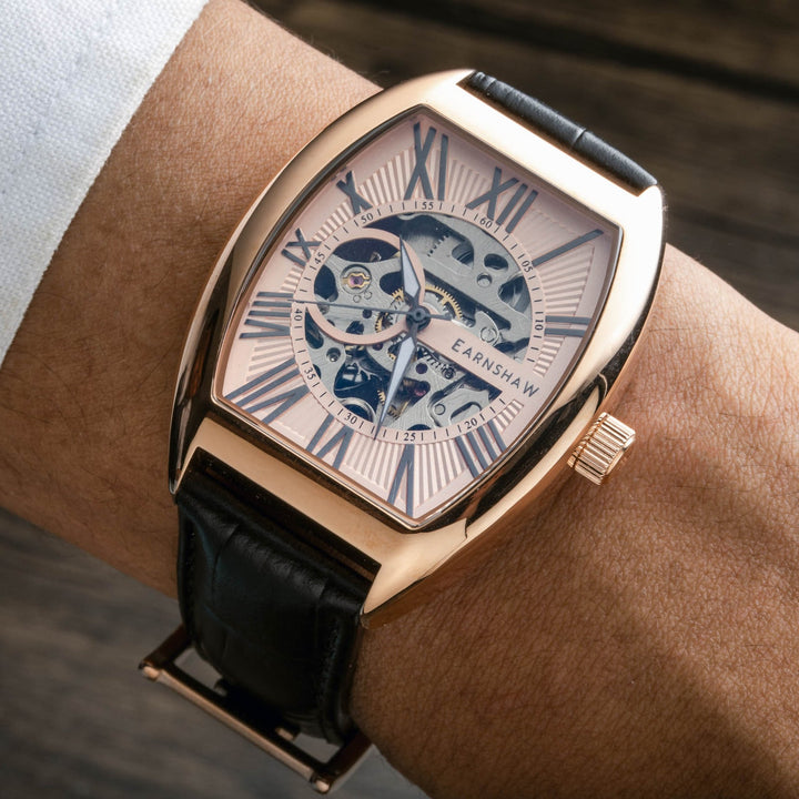 Earnshaw Beauchamp Skeleton Automatic Copper Rose
