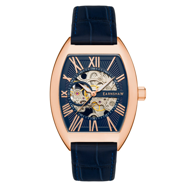 Earnshaw Beauchamp Skeleton Automatic Midnight Rose