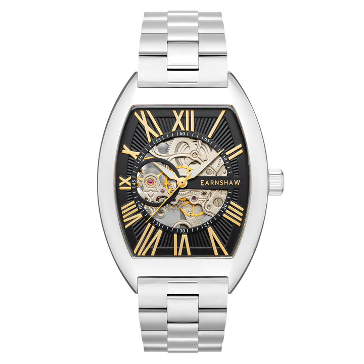 Earnshaw Beauchamp Skeleton Automatic Black Gold