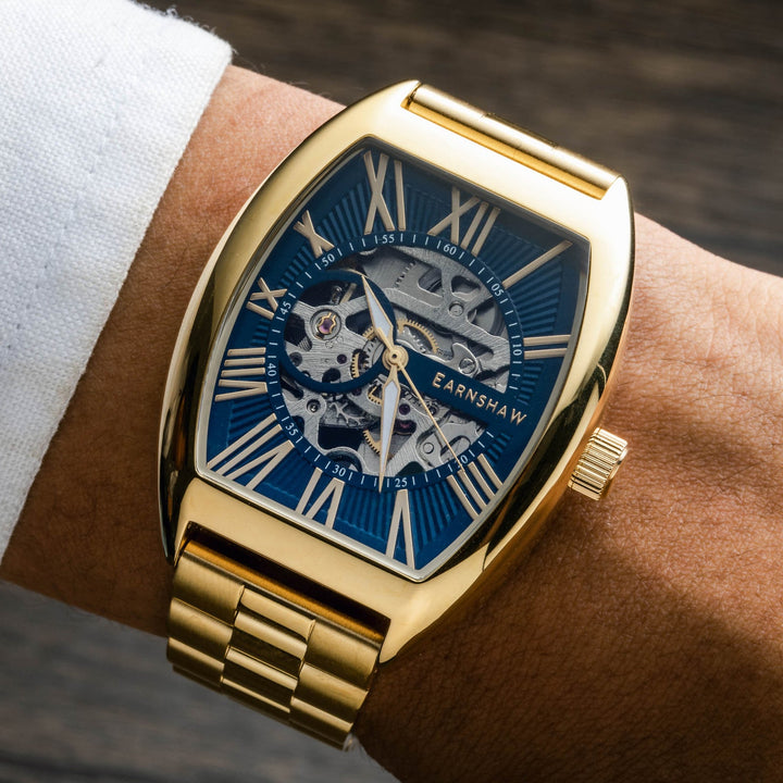 Earnshaw Beauchamp Skeleton Automatic Ingot Gold