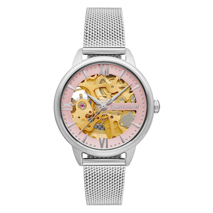 Earnshaw Anning Automatic Skeleton Warm Pink