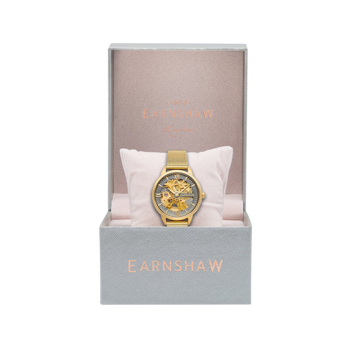 Earnshaw Anning Automatic Skeleton Sunny Gold