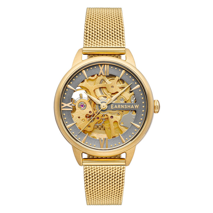 Earnshaw Anning Automatic Skeleton Sunny Gold