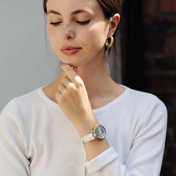 Earnshaw Anning Automatic Skeleton Dawn Pink