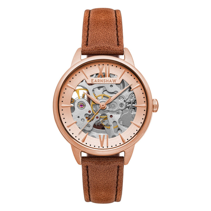 Earnshaw Anning Automatic Skeleton Blushed Oak