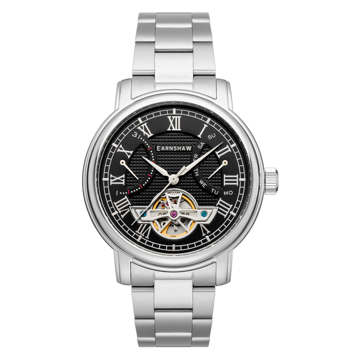 Earnshaw Longcase Double Retrograde Onyx