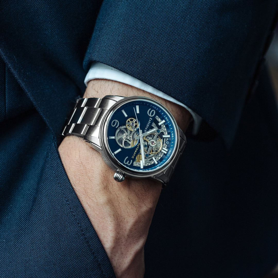 Earnshaw Carlyle Skeleton Automatic Reef Blue