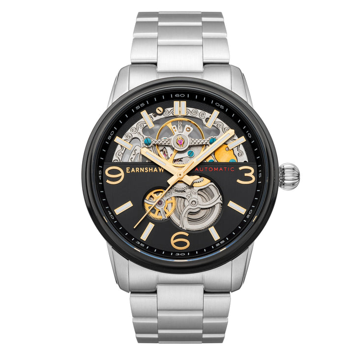 Earnshaw Carlyle Skeleton Automatic Tannery Black