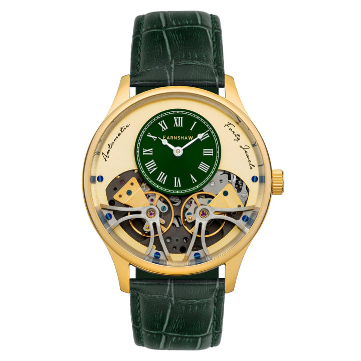 Earnshaw Faraday Double Barrel Automatic Golden Green
