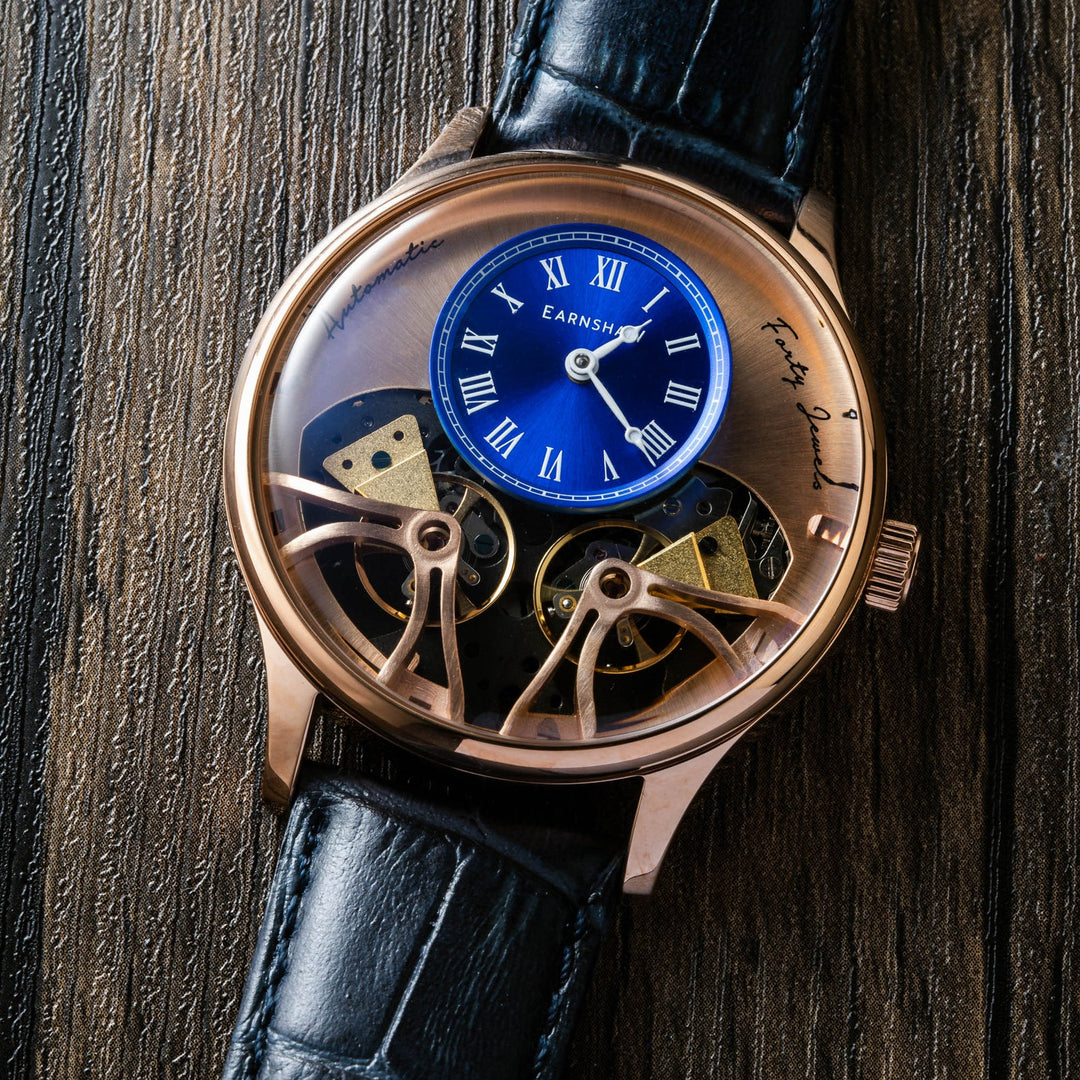 Earnshaw Faraday Double Barrel Automatic Blue Copper