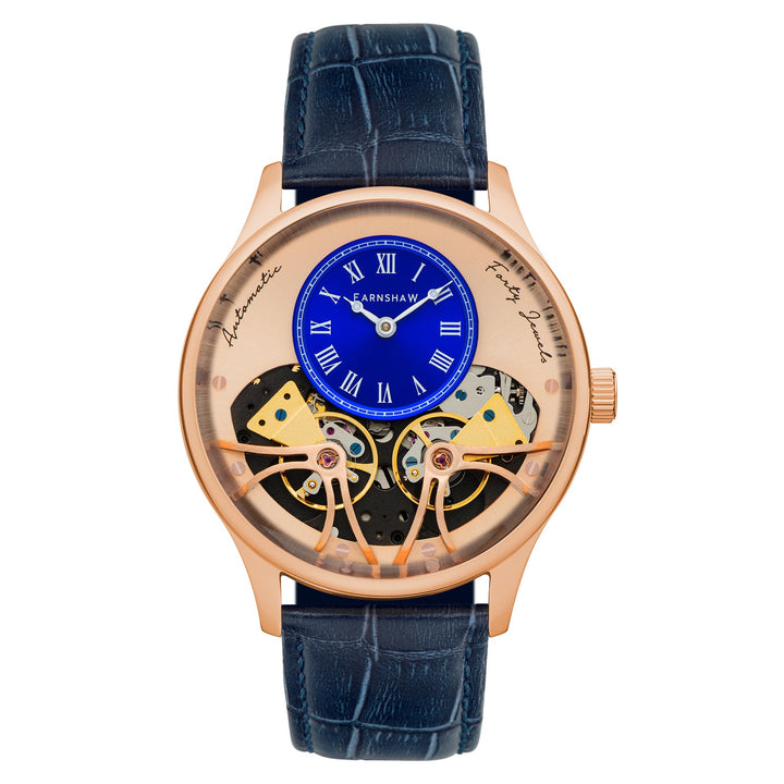 Earnshaw Faraday Double Barrel Automatic Blue Copper