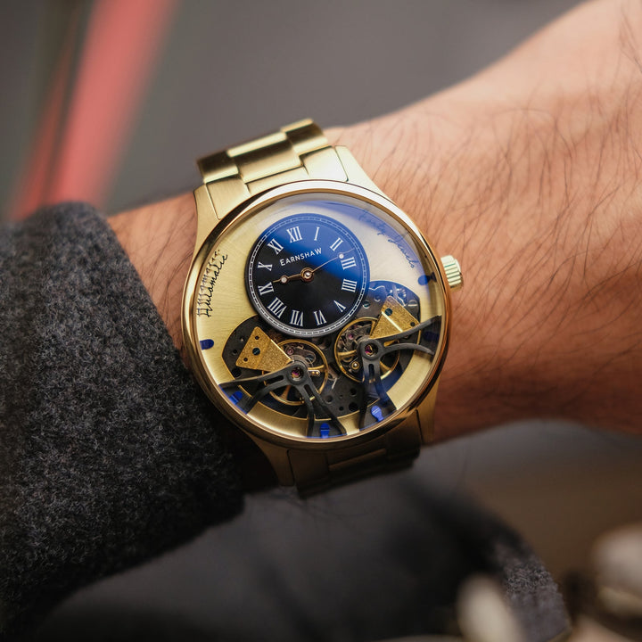 Earnshaw Faraday Double Barrel Automatic Ingot Gold