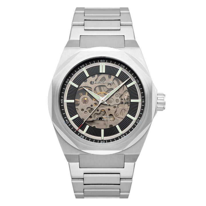 Earnshaw Clark Skeleton Automatic Ghost Black