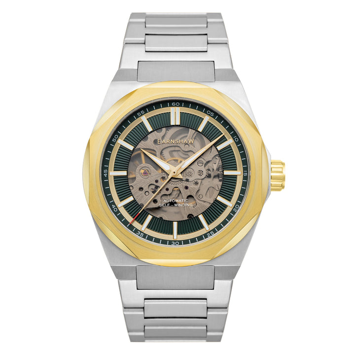 Earnshaw Clark Skeleton Automatic Two Tone Green
