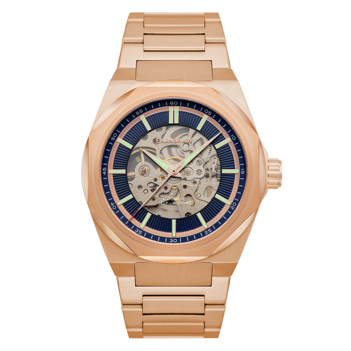 Earnshaw Clark Skeleton Automatic Rose Gold
