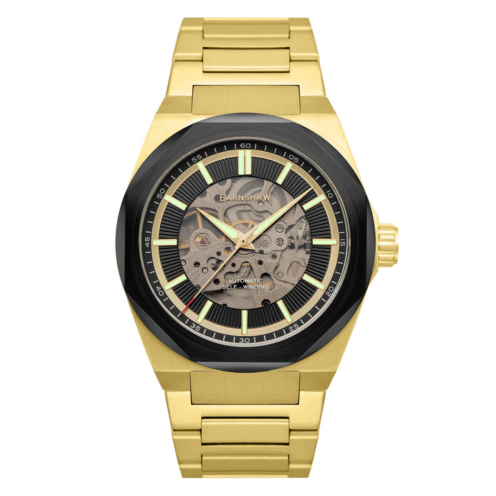 Earnshaw Clark Skeleton Automatic Hornet Gold