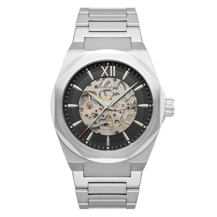 Earnshaw Clark Skeleton Automatic Storm Black