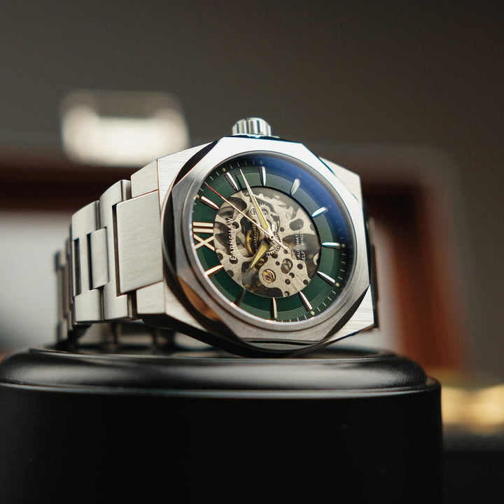 Earnshaw Clark Skeleton Automatic Vienna Green