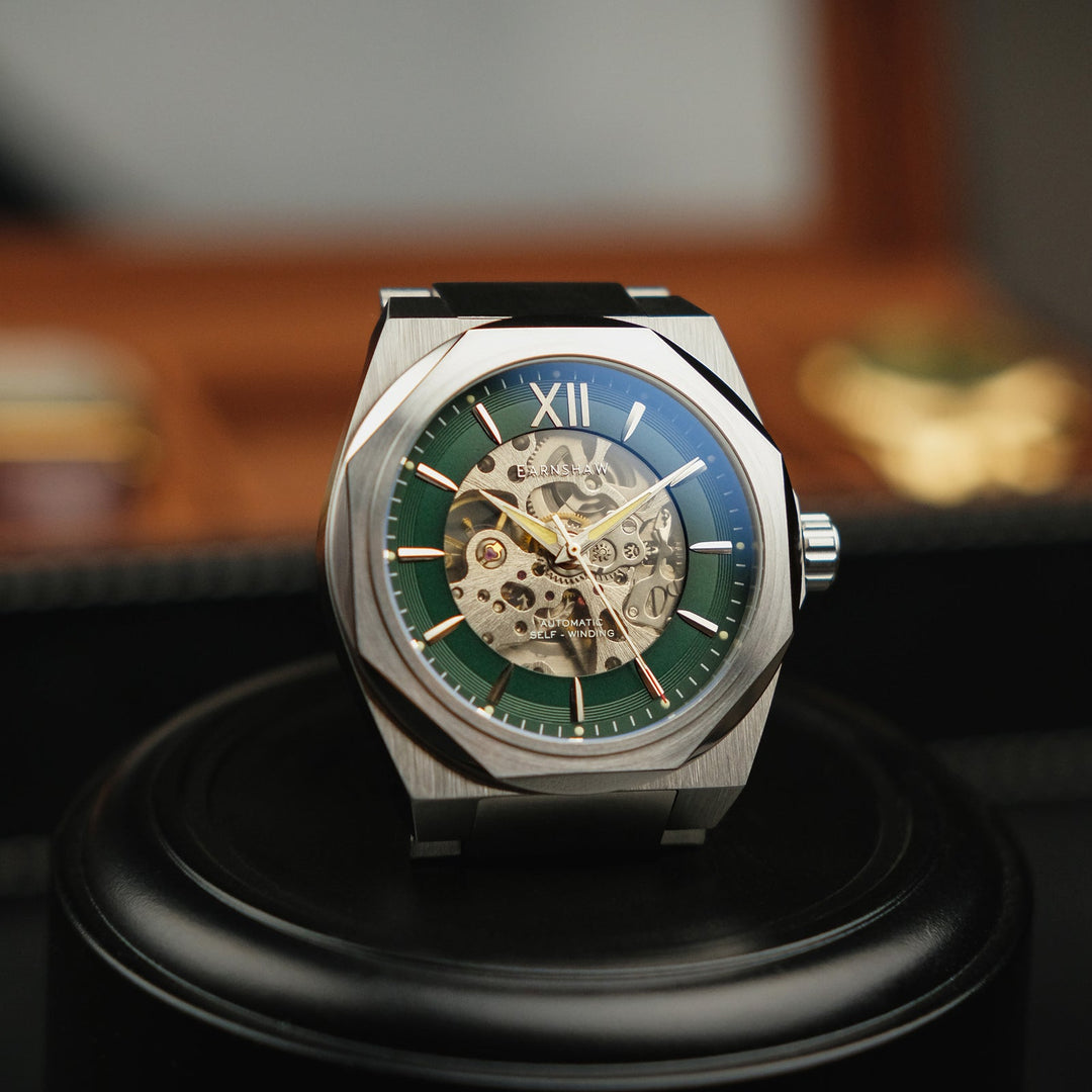 Earnshaw Clark Skeleton Automatic Vienna Green