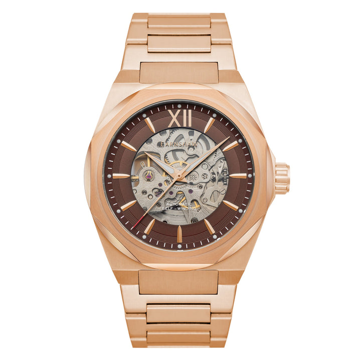 Earnshaw Clark Skeleton Automatic Roman Copper
