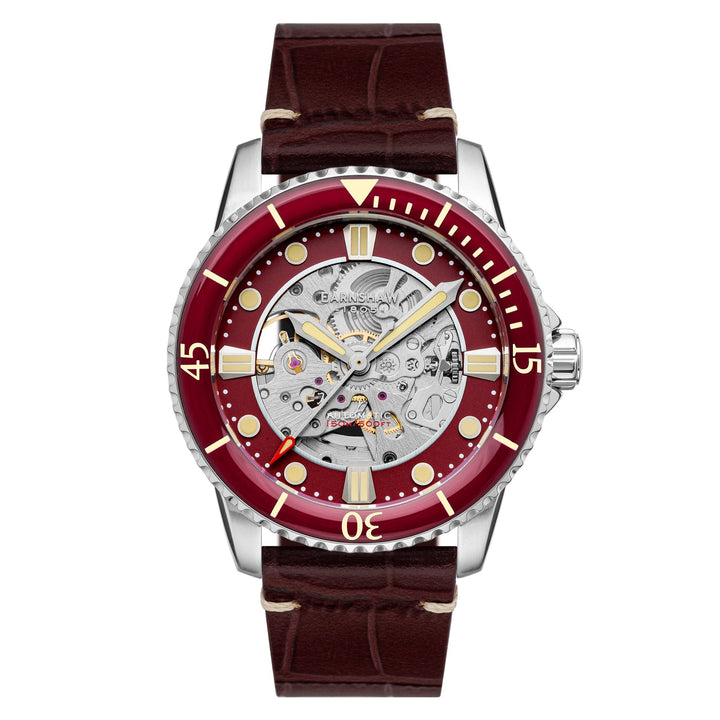 Earnshaw Pole Skeleton Automatic Cognac
