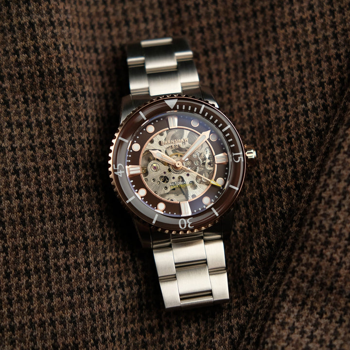 Earnshaw Pole Skeleton Automatic Honey Black