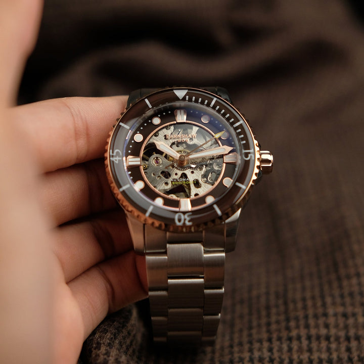 Earnshaw Pole Skeleton Automatic Honey Black