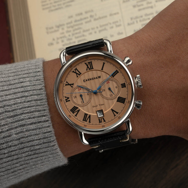 Earnshaw Investigator Dual Time Multi-Function Copper