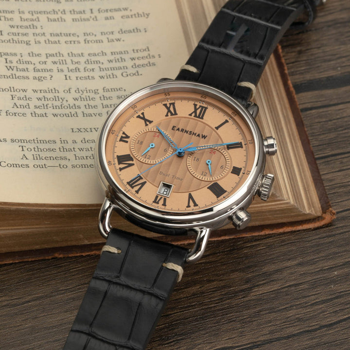 Earnshaw Investigator Dual Time Multi-Function Copper
