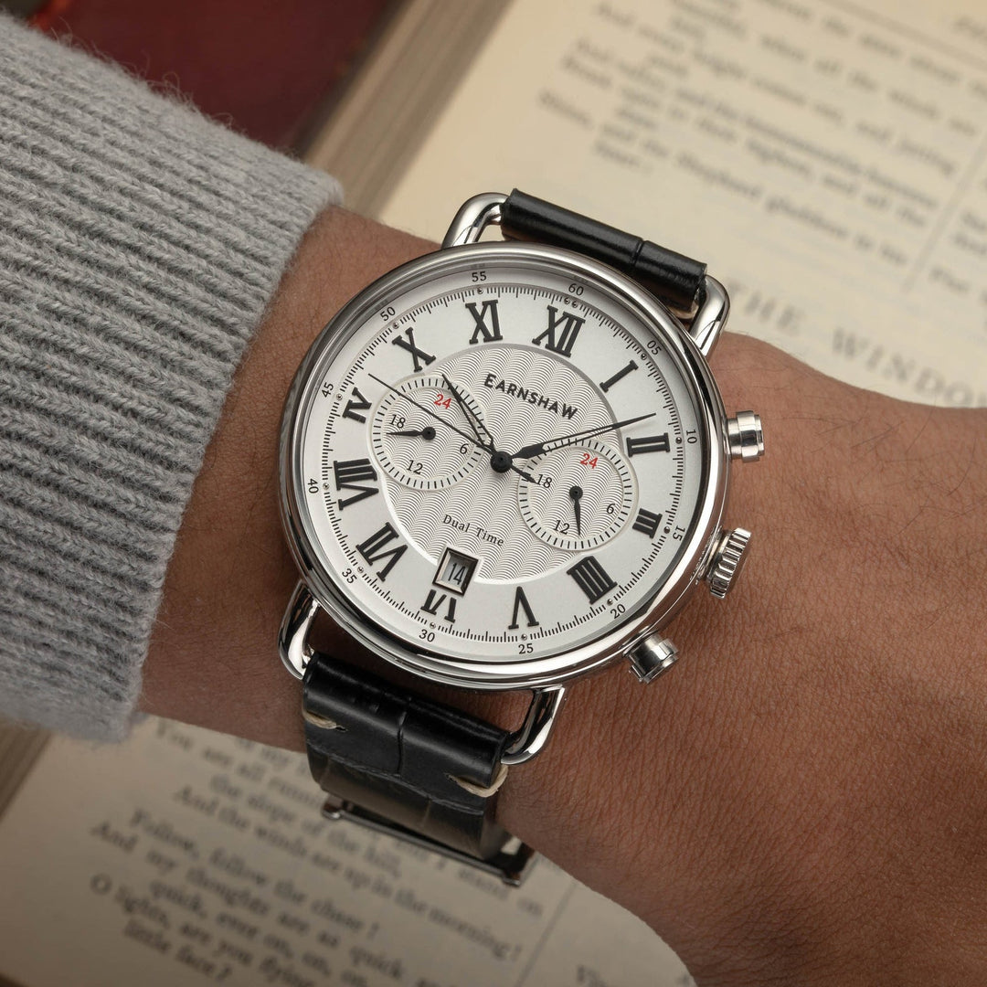 Earnshaw Investigator Dual Time Multi-Function Sail White