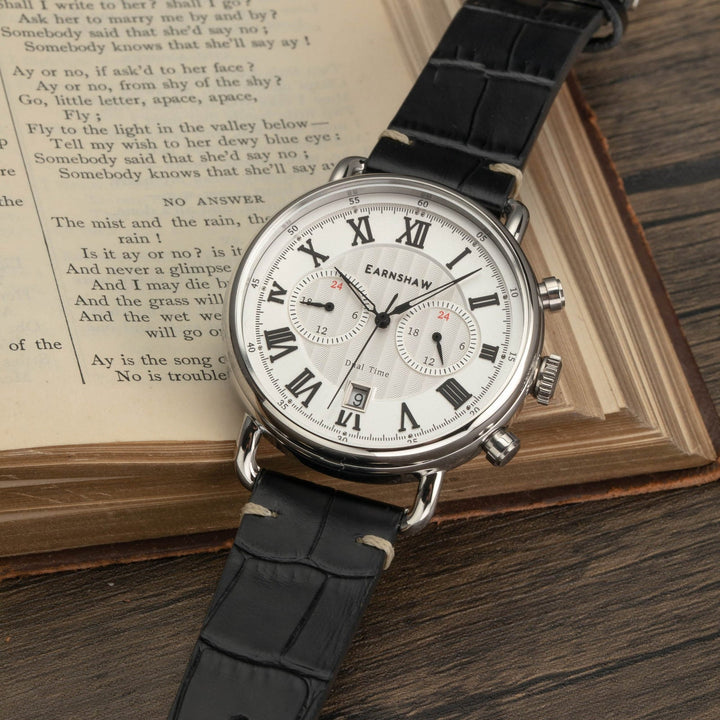 Earnshaw Investigator Dual Time Multi-Function Sail White