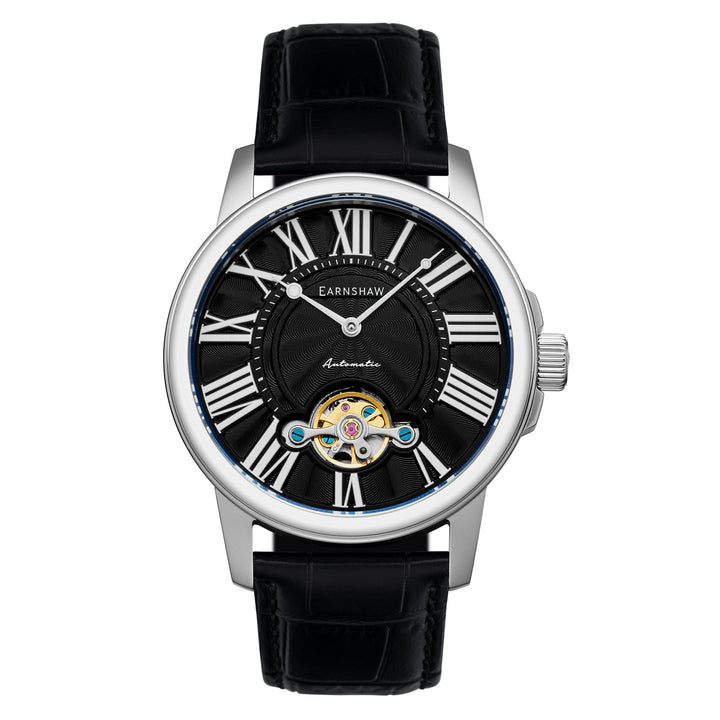 Earnshaw Marylebone Open Heart Automatic Velvet Black
