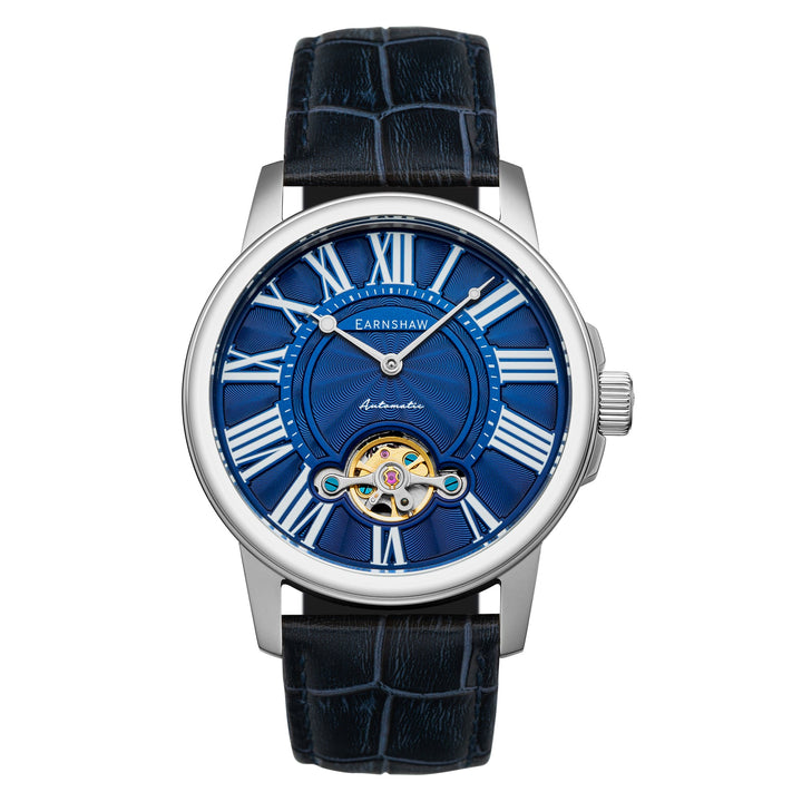 Earnshaw Marylebone Open Heart Automatic Danube Blue