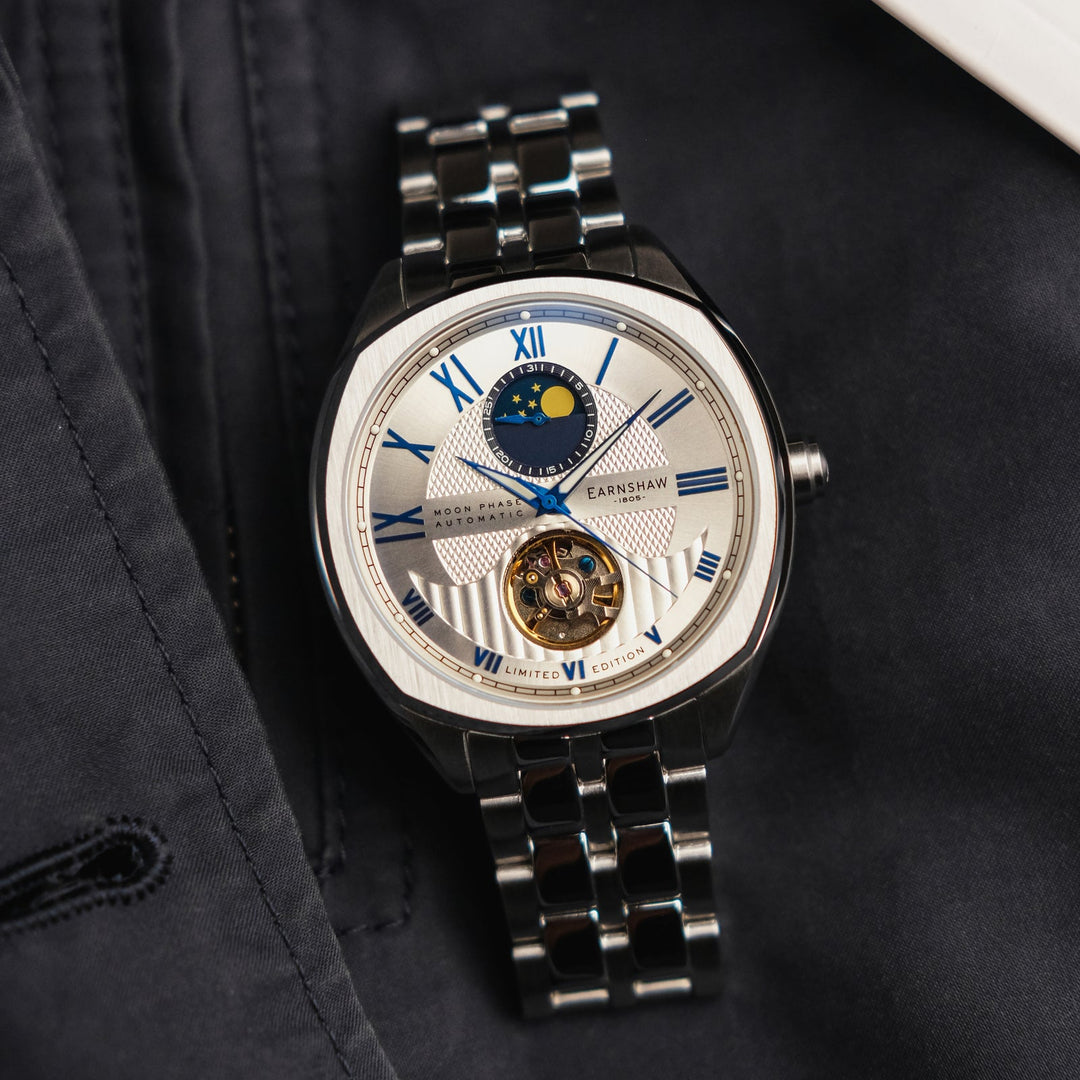 Earnshaw Peel Mechanical Automatic Silver Sky