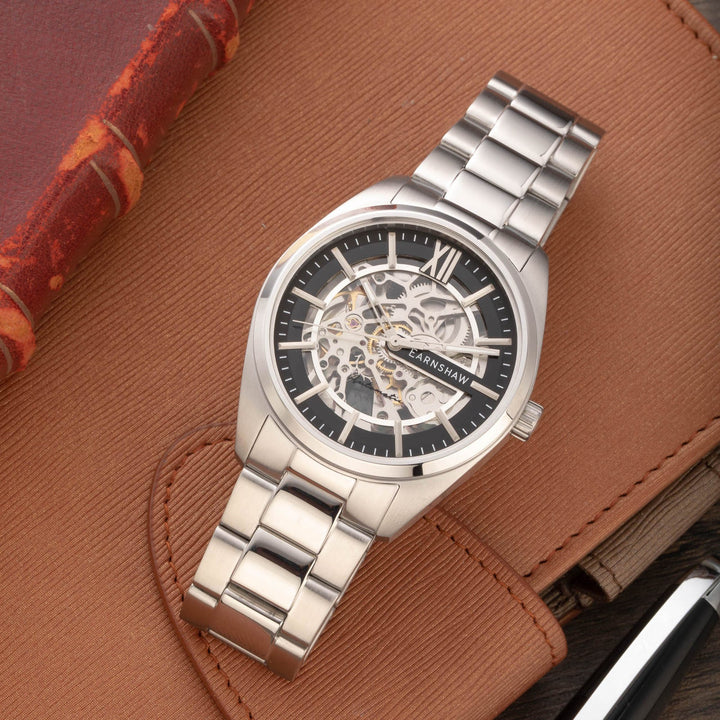 Earnshaw Smeaton Limited Edition Skeleton Automatic Black