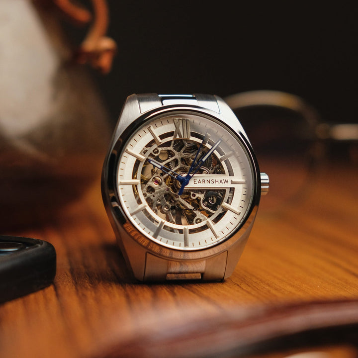 Earnshaw Smeaton Limited Edition Skeleton Automatic Saddle Tan