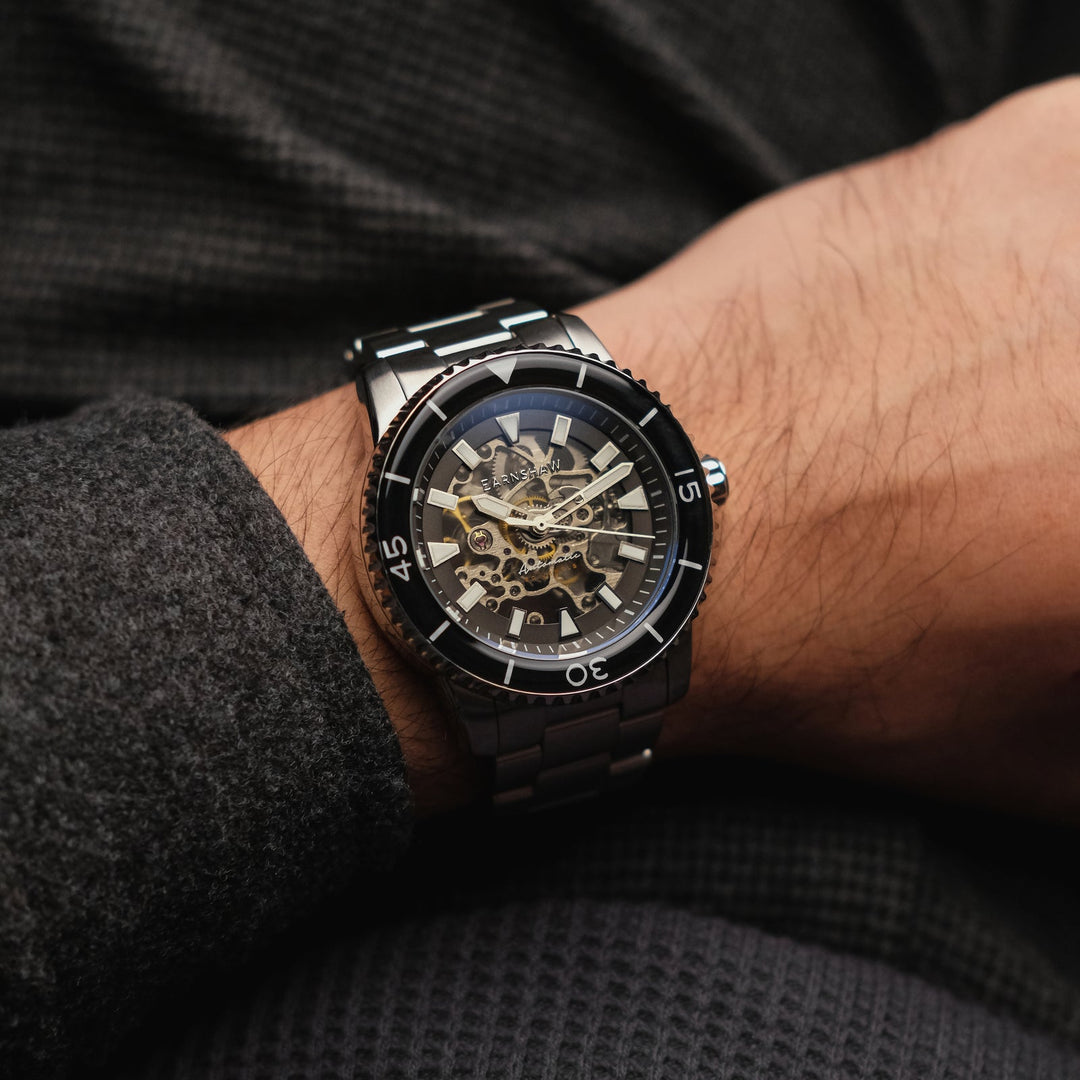 Earnshaw Wallis Automatic Skeleton Commander Grey