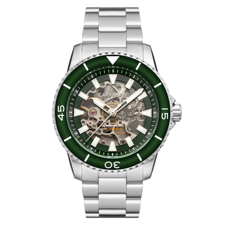 Earnshaw Wallis Automatic Skeleton Fortress Green