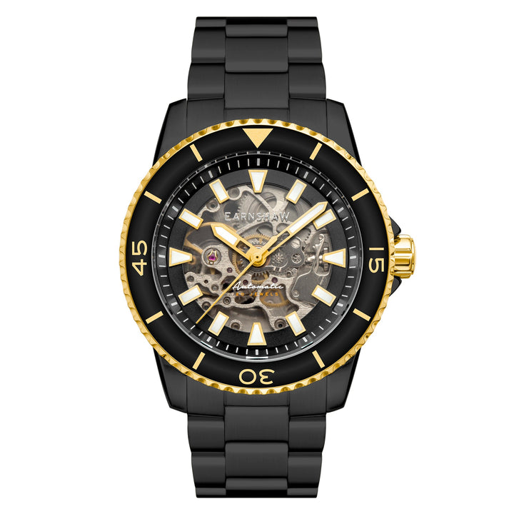 Earnshaw Wallis Automatic Skeleton Caspian Black