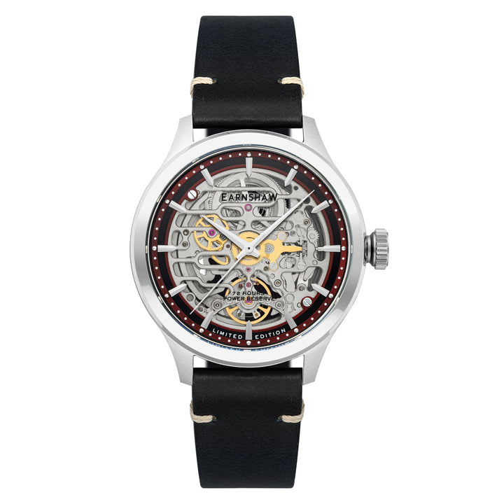 Earnshaw Baron High Beat 72 Hour Power Reserve Skeleton Automatic Brown