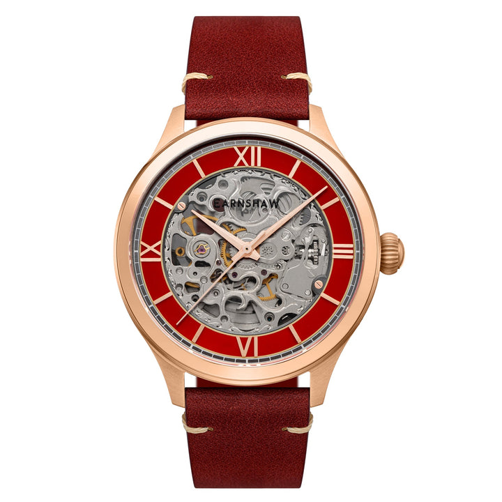 Earnshaw Baron Skeleton Automatic Bordeaux